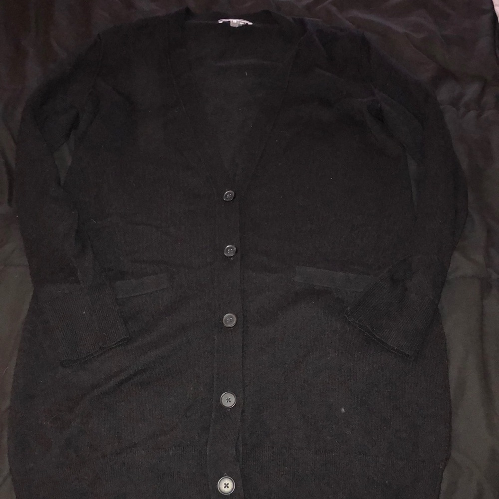 Black cardigan